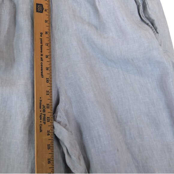 J. Jill Love Linen Pants Size L Beige Gray 100% Linen Relaxed Casual Coastal - Picture 8 of 9